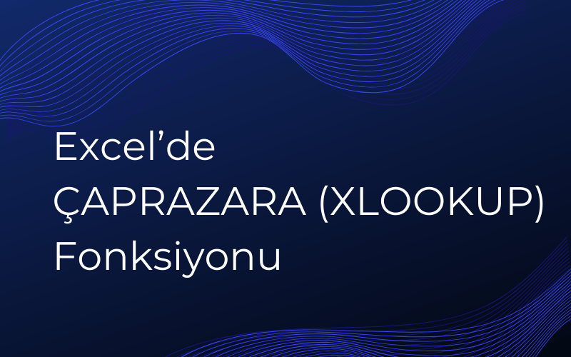 Excel ÇAPRAZARA Fonksiyonu